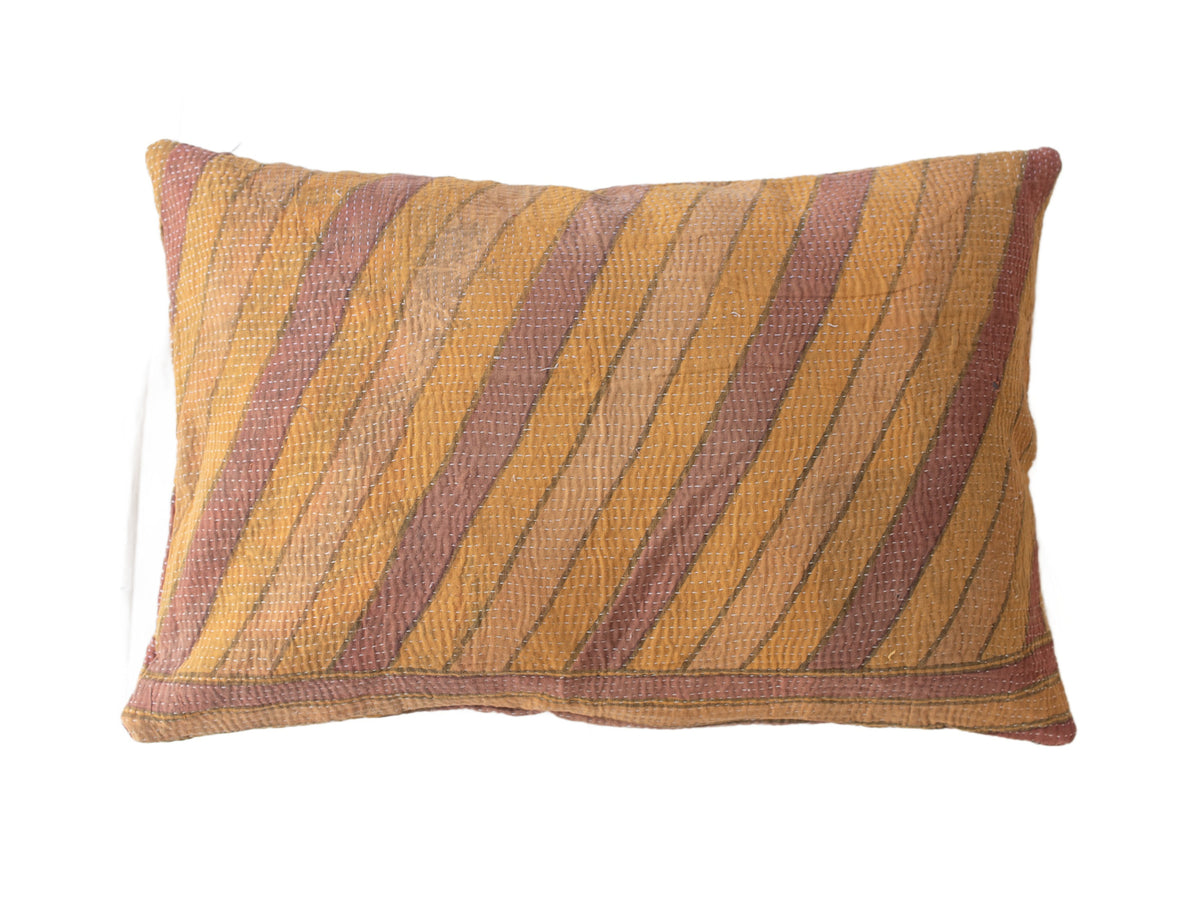 Sari-Kissenbezug 60x40 cm in Weiß mit bunten Punkt-/Blumenmustern in Rot, Lila, Grün und Blau - einzigartiges Sari-Kissen im indischen Boho-Vintage-Stil (Upcycling)