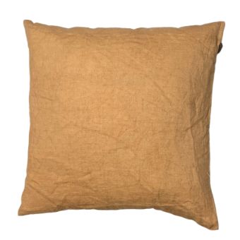 Leinenkissen 50x50 cm, Farben: Melone, Warmbeige, Sand, Karamellbraun