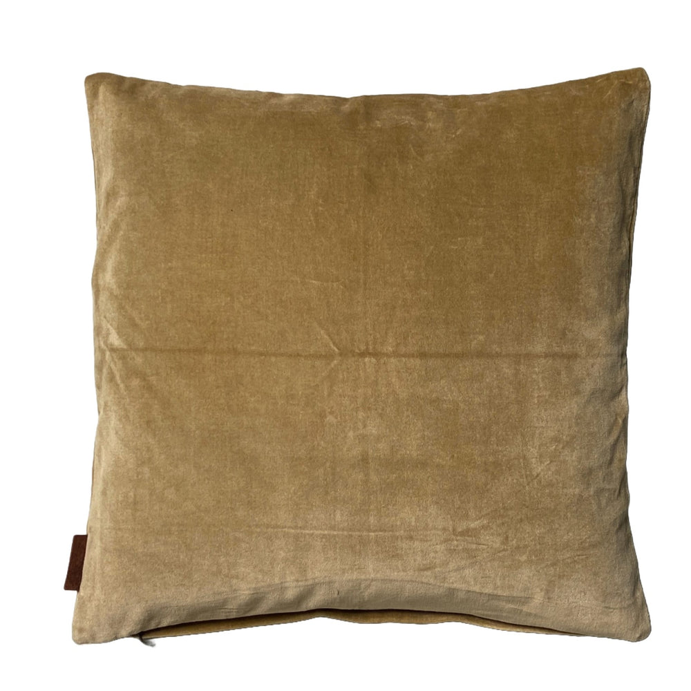 Velours-Kissenbezug Khaki 50x50