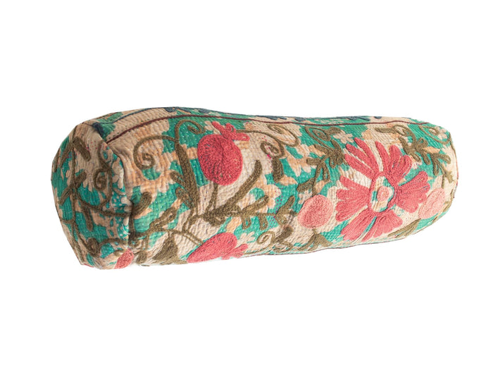 Suzani Nackenrolle Kissenbezug Ø20x60