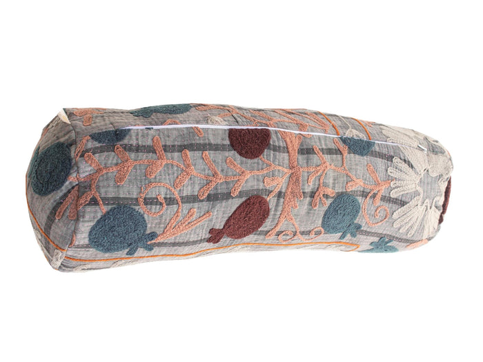 Suzani Nackenrolle Kissenbezug Ø20x60