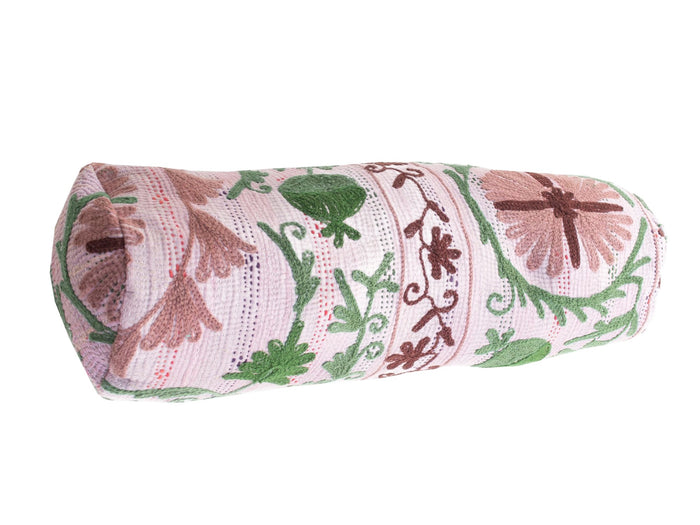 Suzani Nackenrolle Kissenbezug Ø20x60