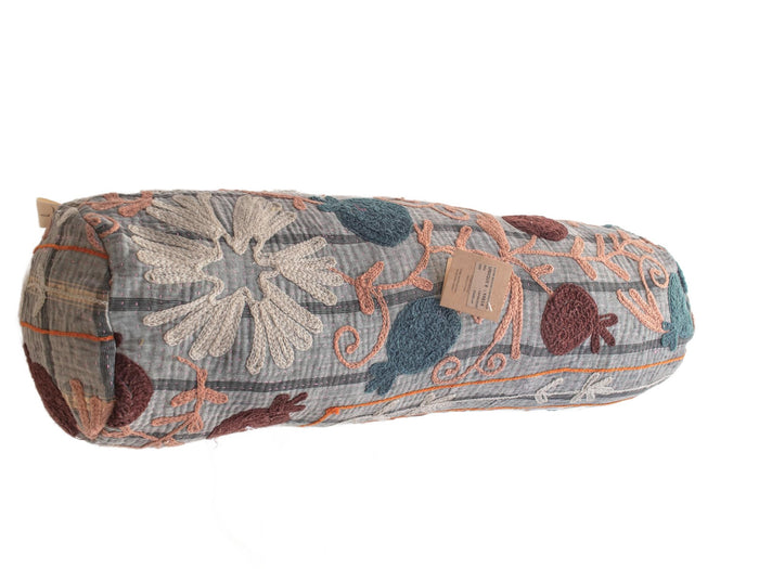 Suzani Nackenrolle Kissenbezug Ø20x60