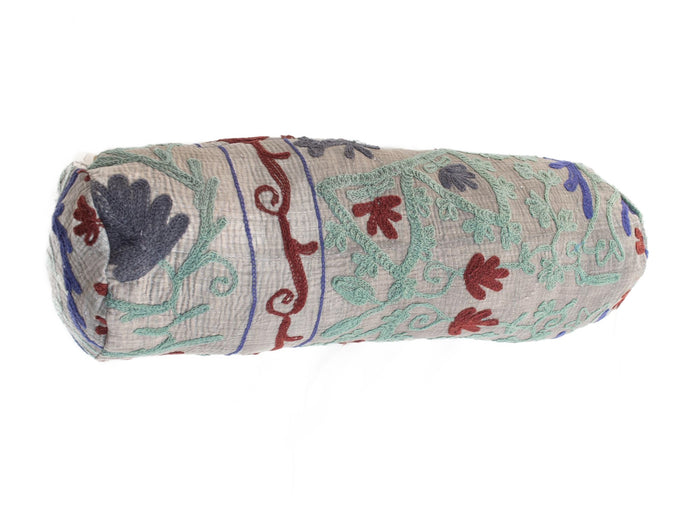 Suzani Nackenrolle Kissenbezug Ø20x60