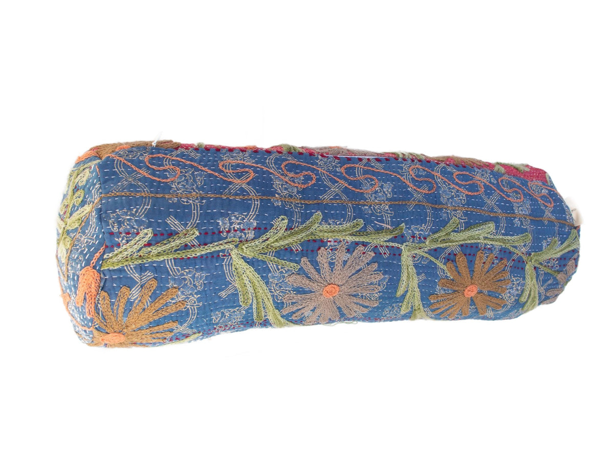 Suzani Nackenrolle Kissenbezug Ø20x60