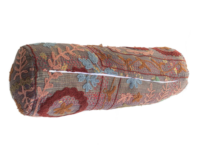 Suzani Bolster Cover Ø20x60
