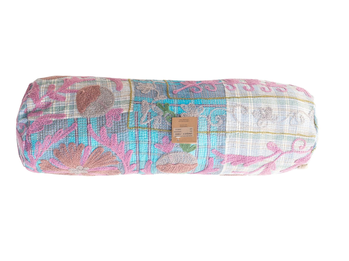 Suzani Nackenrolle Kissenbezug Ø20x60