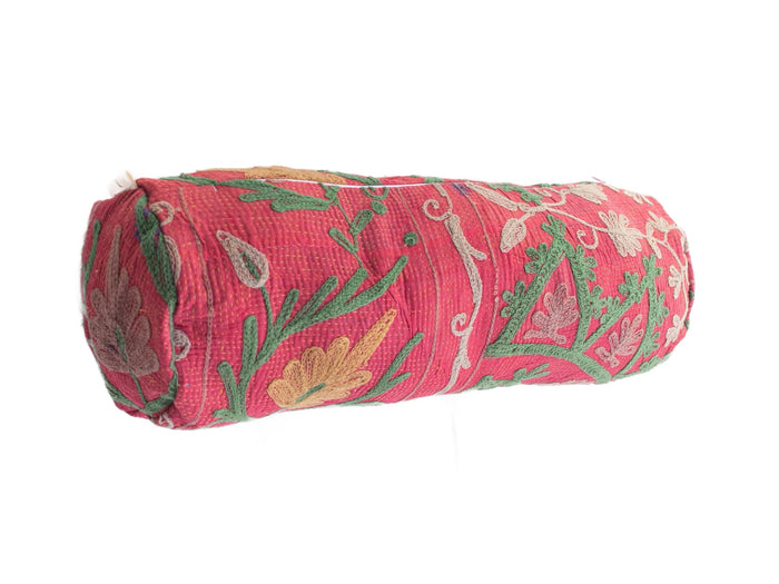 Suzani Nackenrolle Kissenbezug Ø20x60