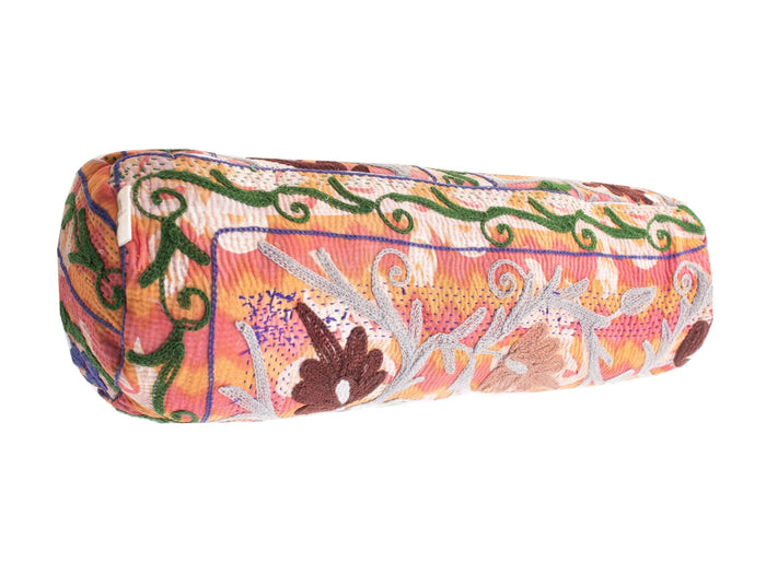 Suzani Nackenrolle Kissenbezug Ø20x60