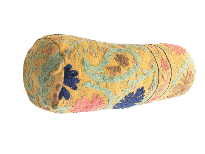 Suzani Nackenrolle Kissenbezug Ø20x60