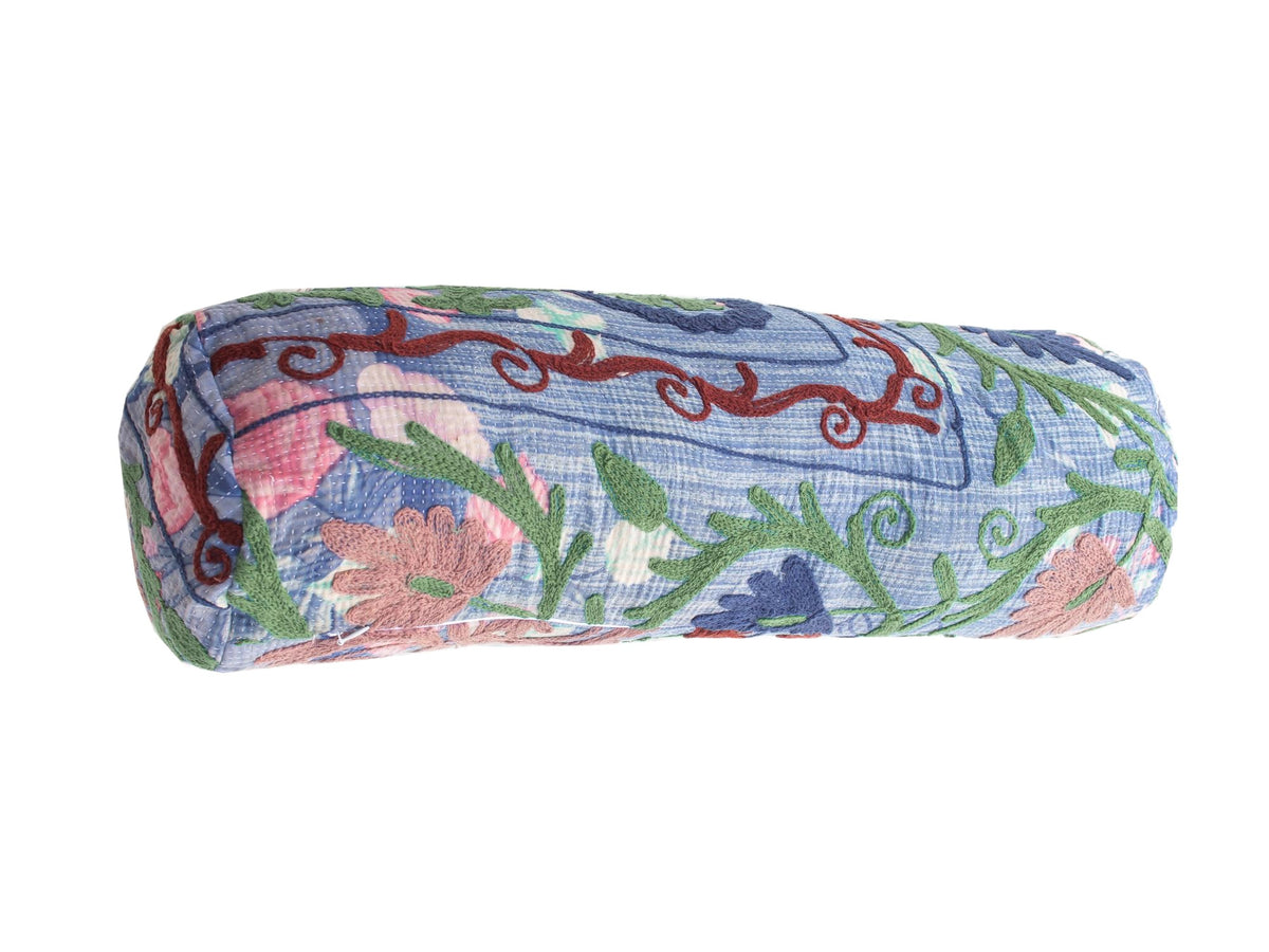 Suzani Nackenrolle Kissenbezug Ø20x60