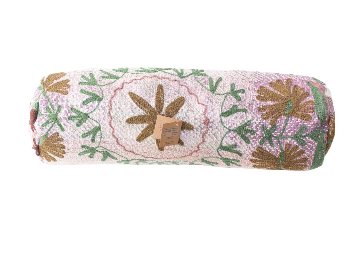 Suzani Nackenrolle Kissenbezug Ø20x60